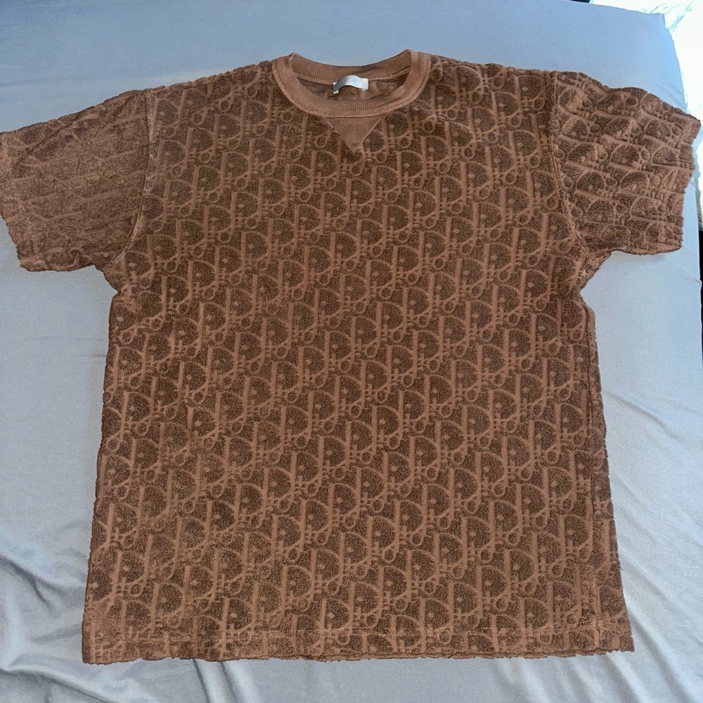 Authentic brown dior oblique t-shirt relaxed fit